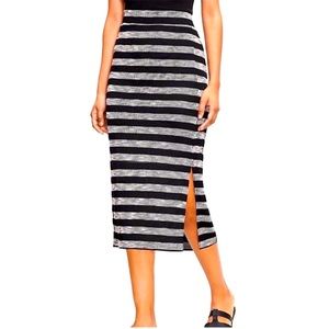 NWT LOFT Geo slit midi skirt!